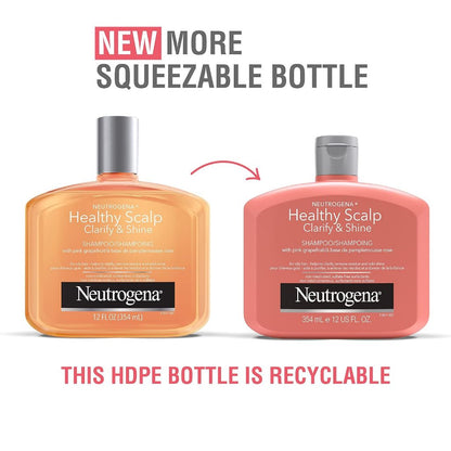 Neutrogena Healthy Scalp Clarify & Shine Shampoo 354ml | Non-Medicated & Sulfate-Free