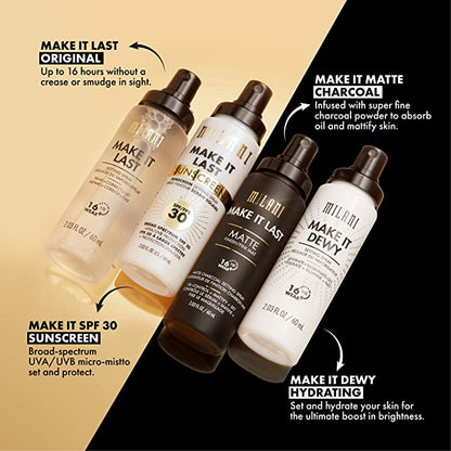 Milani Make It Last Matte Charcoal Finish Spray 60ml
