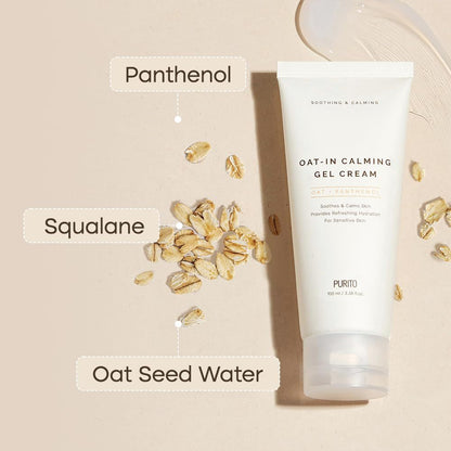 Purito Oat in Calming Gel Cream 100ml EXP 03.27 | Oat + Panthenol