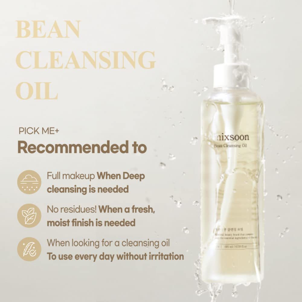 Mixsoon Bean Cleansing Oil 195ml EXP 01.27 | Lightweight & Deep Cleansing