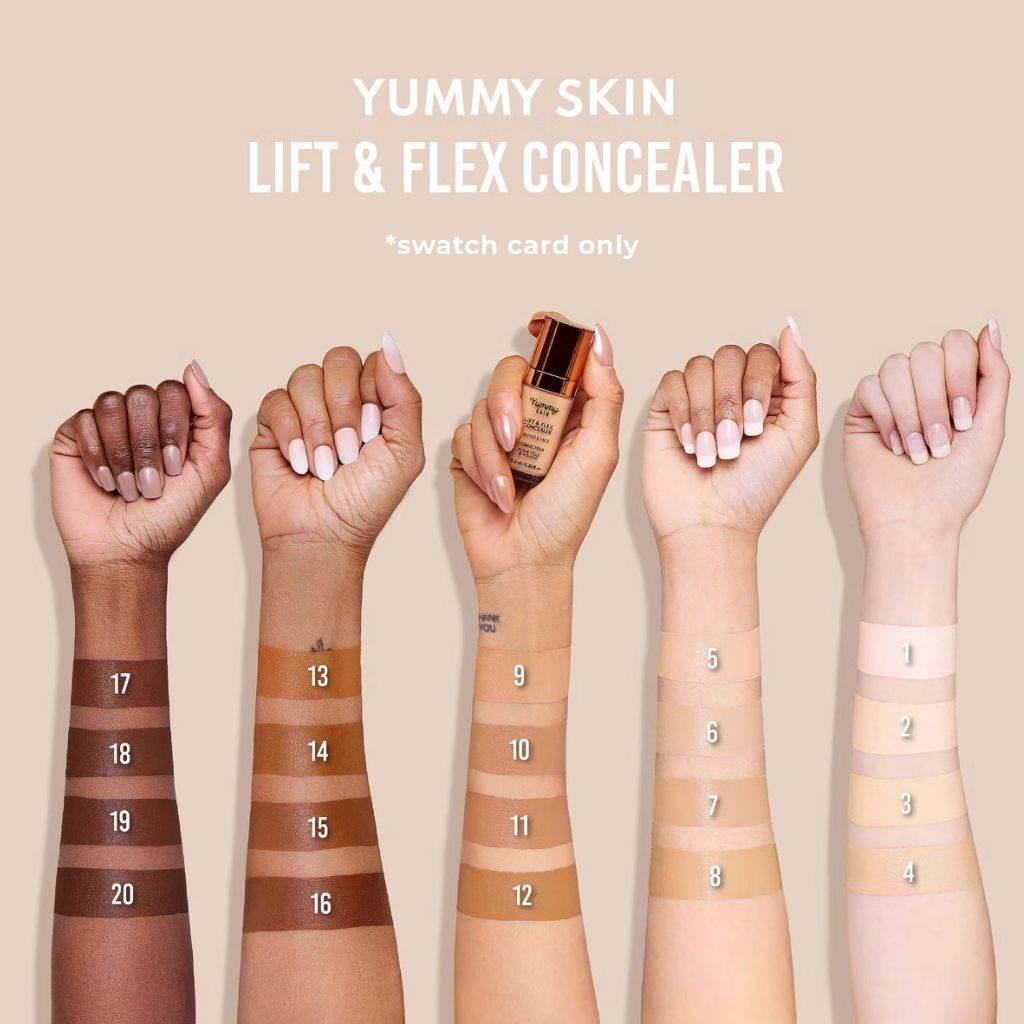 Danessa Myricks Yummy Skin Lift & Flex Concealer Swatch Card