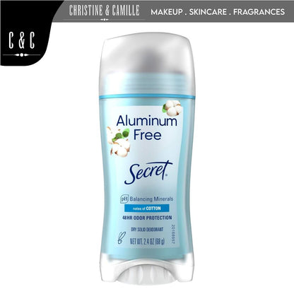 Secret Aluminum Free Deodorant 68g COTTON