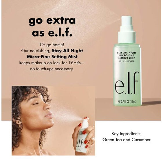 ELF Stay All Night Micro-Fine Setting Mist 80ml | Matte Finish