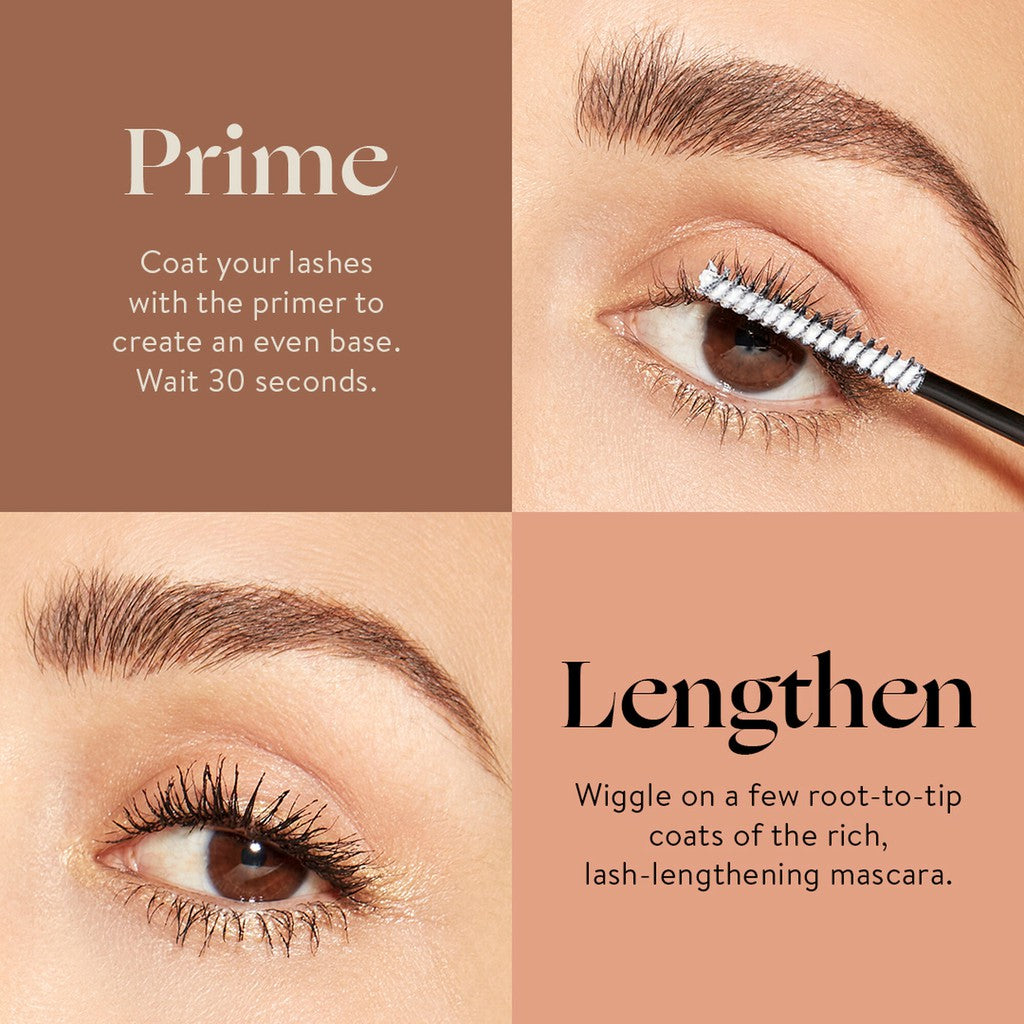 Honest Beauty 2 in 1 Extreme Length Mascara + Lash Primer - BLACK