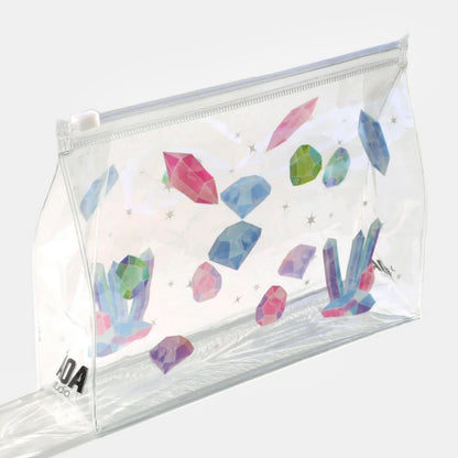AOA Studio Clear Makeup Pouch | PVC Makeup Pouch CRYSTAL HEALING