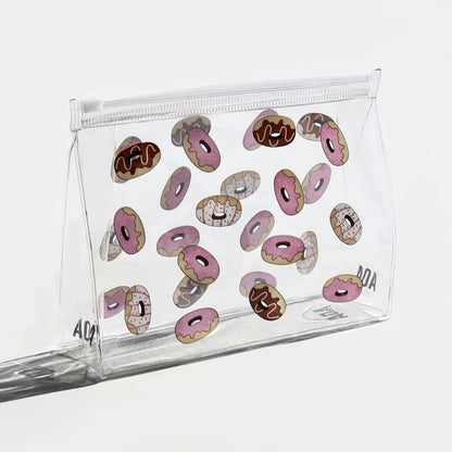 AOA Studio Clear Makeup Pouch | PVC Makeup Pouch DONUTS