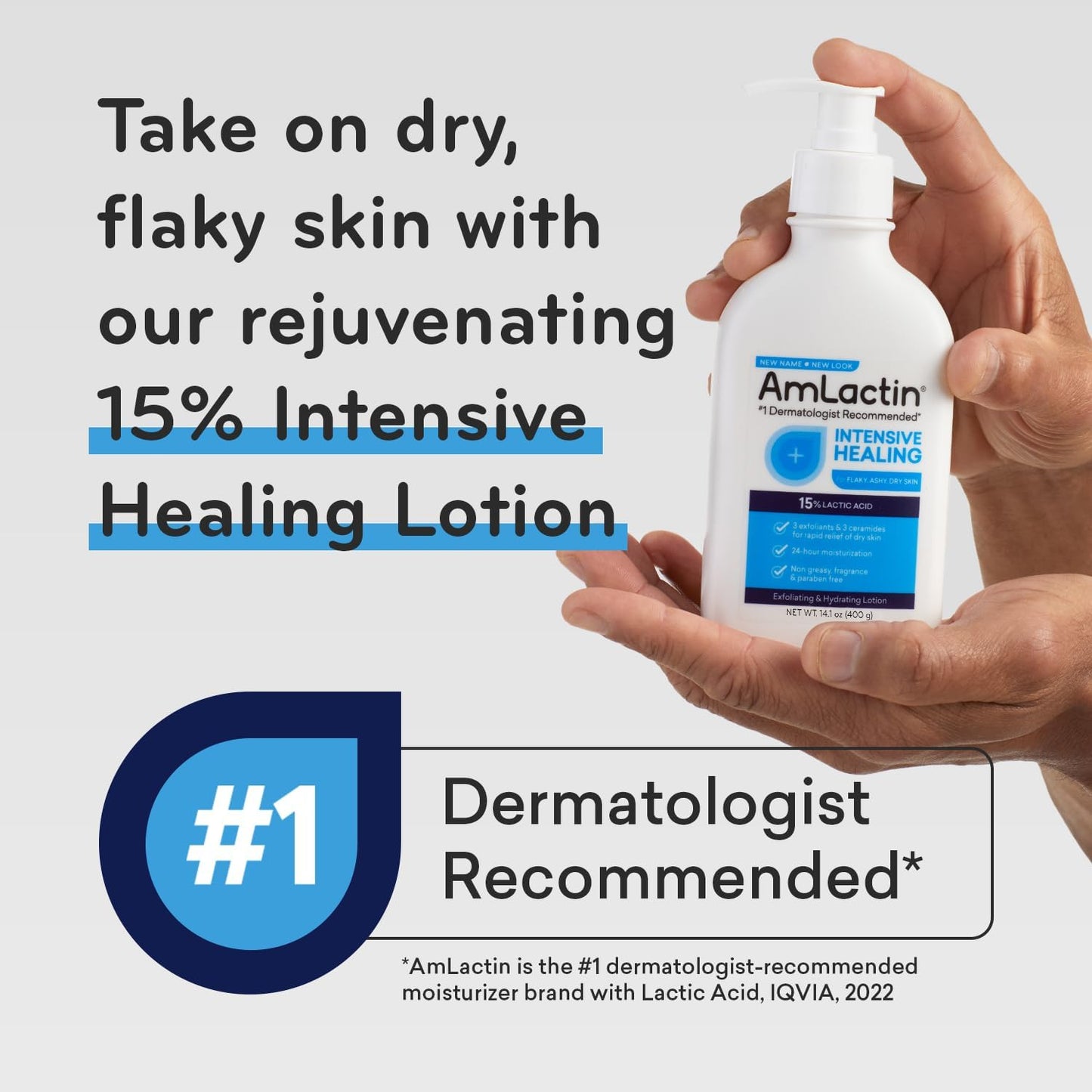 AmLactin Intensive Healing 15% Lactic Acid Restoring Lotion 225g
