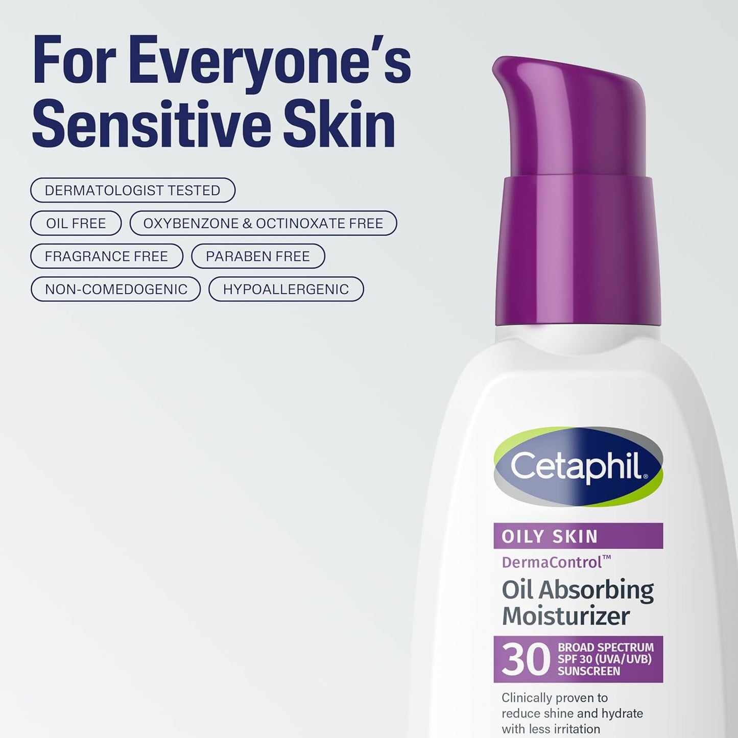 Cetaphil DermaControl Oil Absorbing Moisturizer 118ml EXP 04.27