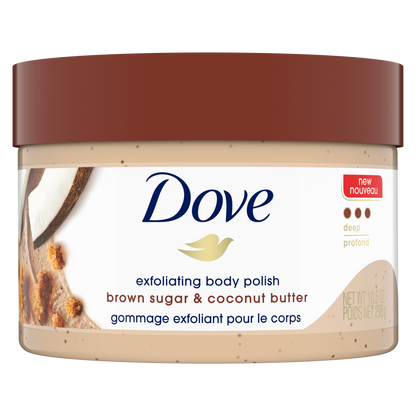 Dove Exfoliating Body Polish 298g BROWN SUGAR & COCONT - DEEP