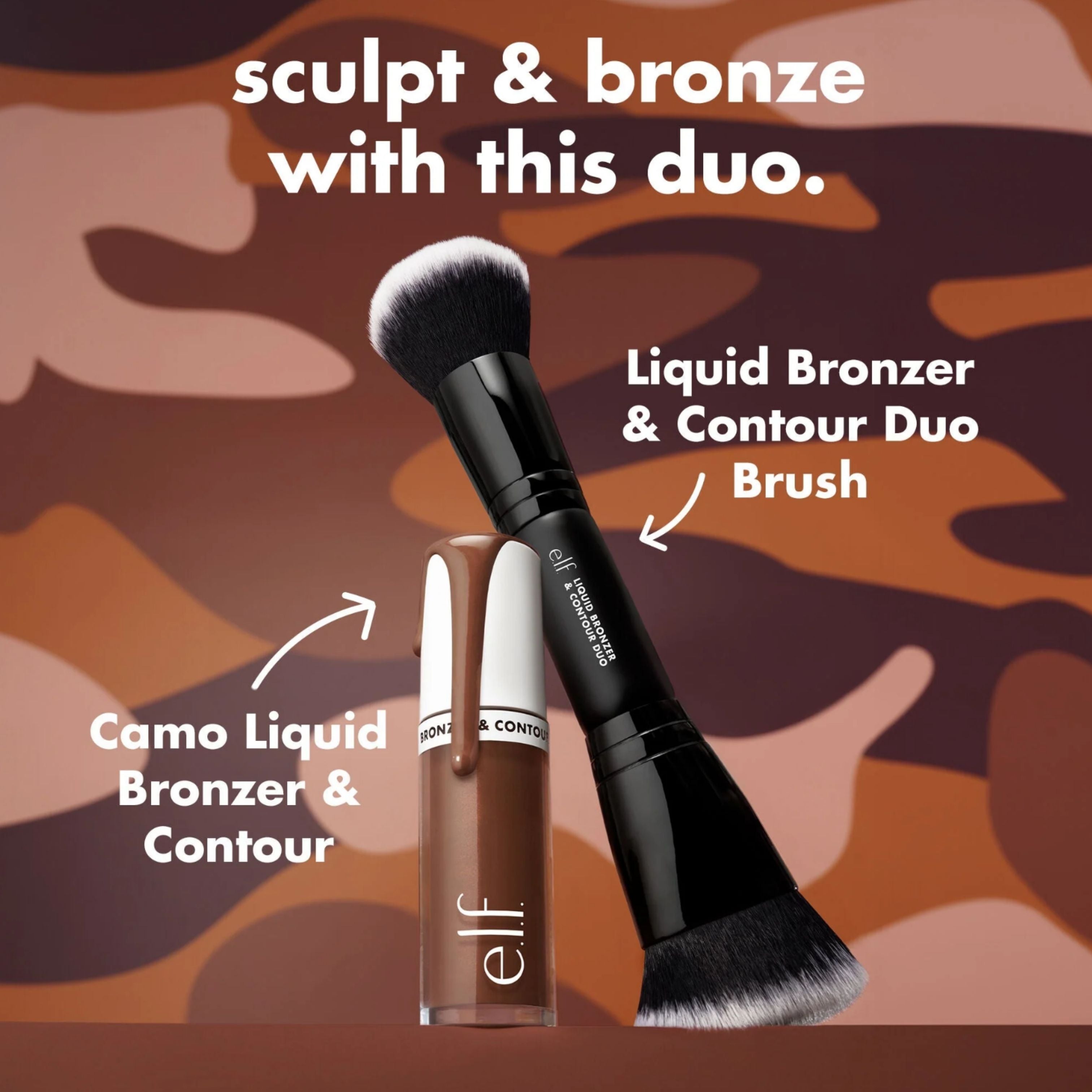 ELF Liquid Bronzer & Contour Duo Brush