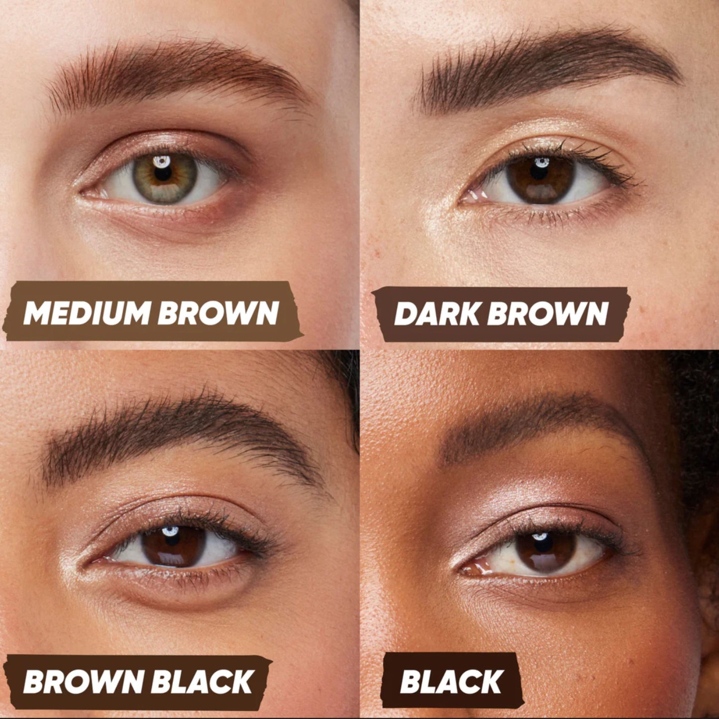Kosas Air Brow Volumizing Treatment Brow Gel BROWN BLACK
