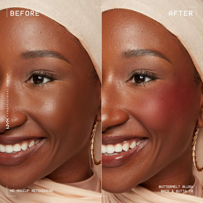 NYX Buttermelt Powder Blush 5g | Fade & Transfer Resistant 10 BACK AND BUTTA