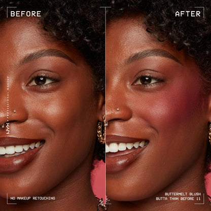 NYX Buttermelt Powder Blush 5g | Fade & Transfer Resistant 11 BUTTA THAN BEFORE