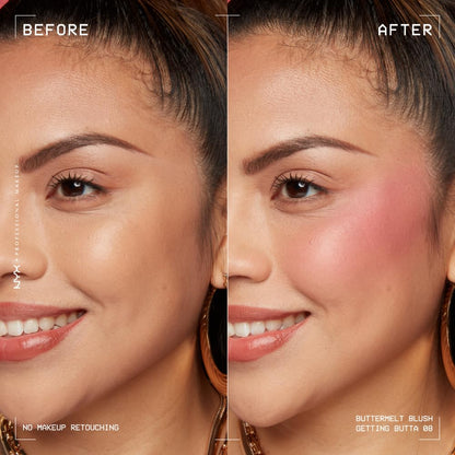 NYX Buttermelt Powder Blush 5g | Fade & Transfer Resistant 08 GETTING BUTTA