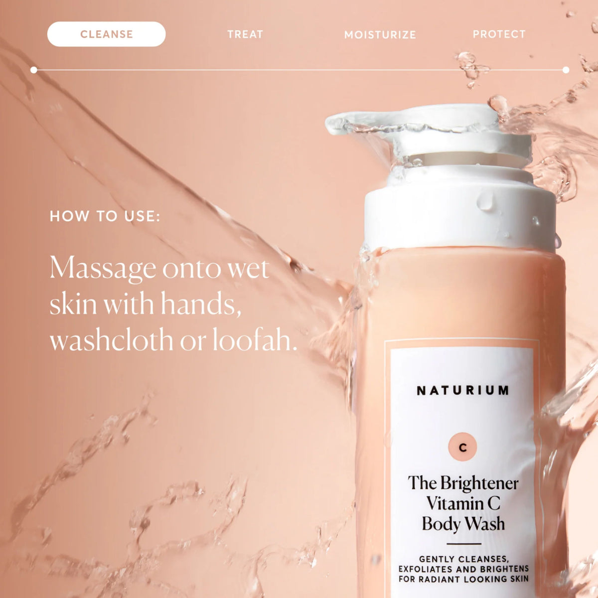 Naturium The Brightener Vitamin C Cleansing Body Wash 500ml