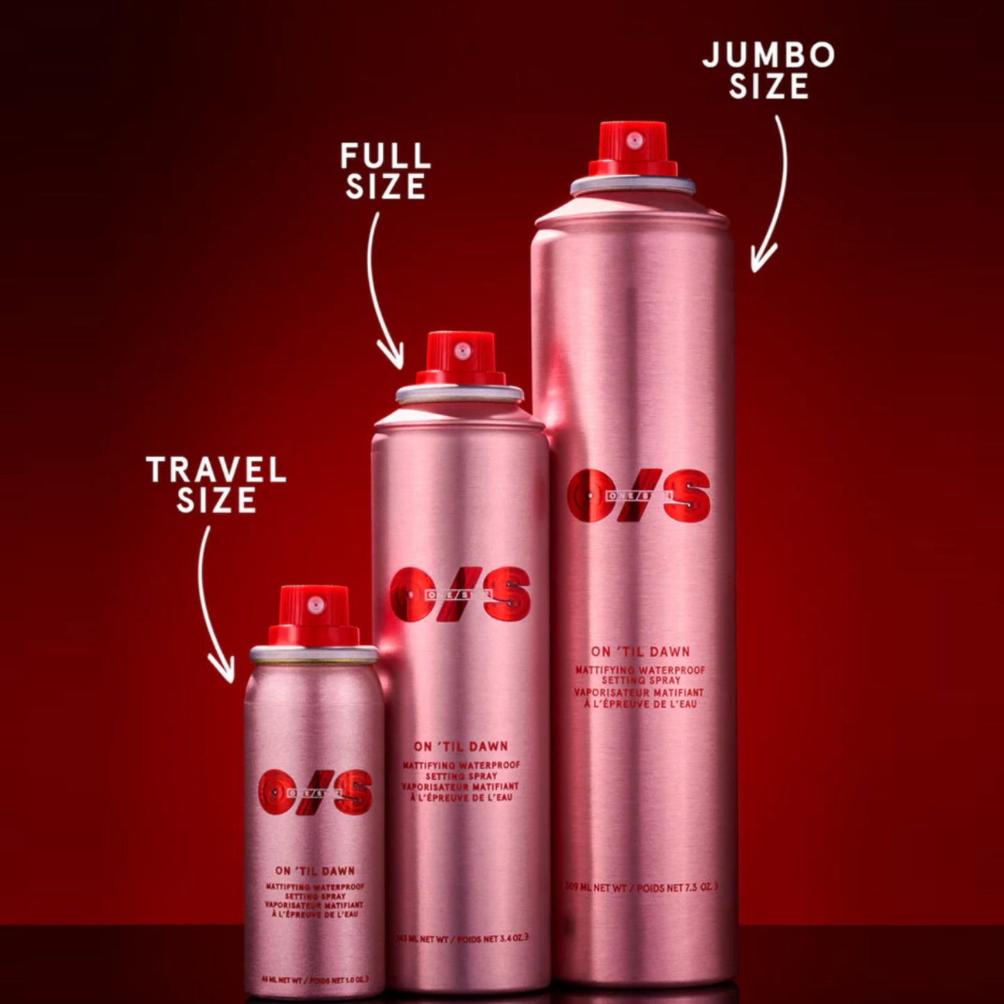 One Size On Til Dawn Mattifying Waterproof Setting Spray 309ml