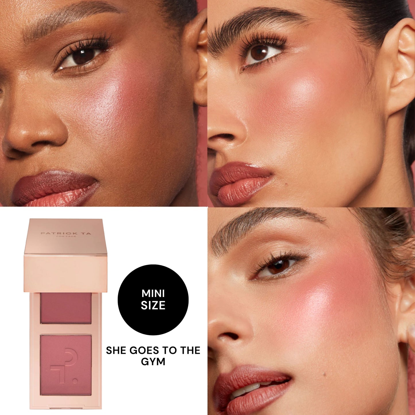 Patrick Ta Major Headlines Double-Take Crème & Powder Blush Duo SHE GOES TO THE GYM-MINI