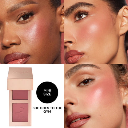 Patrick Ta Major Headlines Double-Take Crème & Powder Blush Duo SHE GOES TO THE GYM-MINI