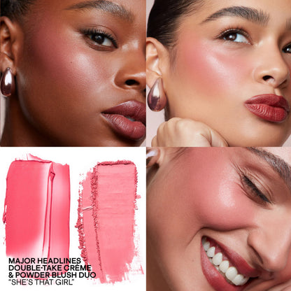 Patrick Ta Major Headlines Double-Take Crème & Powder Blush Duo SHE'S THAT GIRL