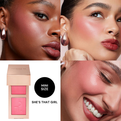 Patrick Ta Major Headlines Double-Take Crème & Powder Blush Duo SHE'S THAT GIRL-MINI