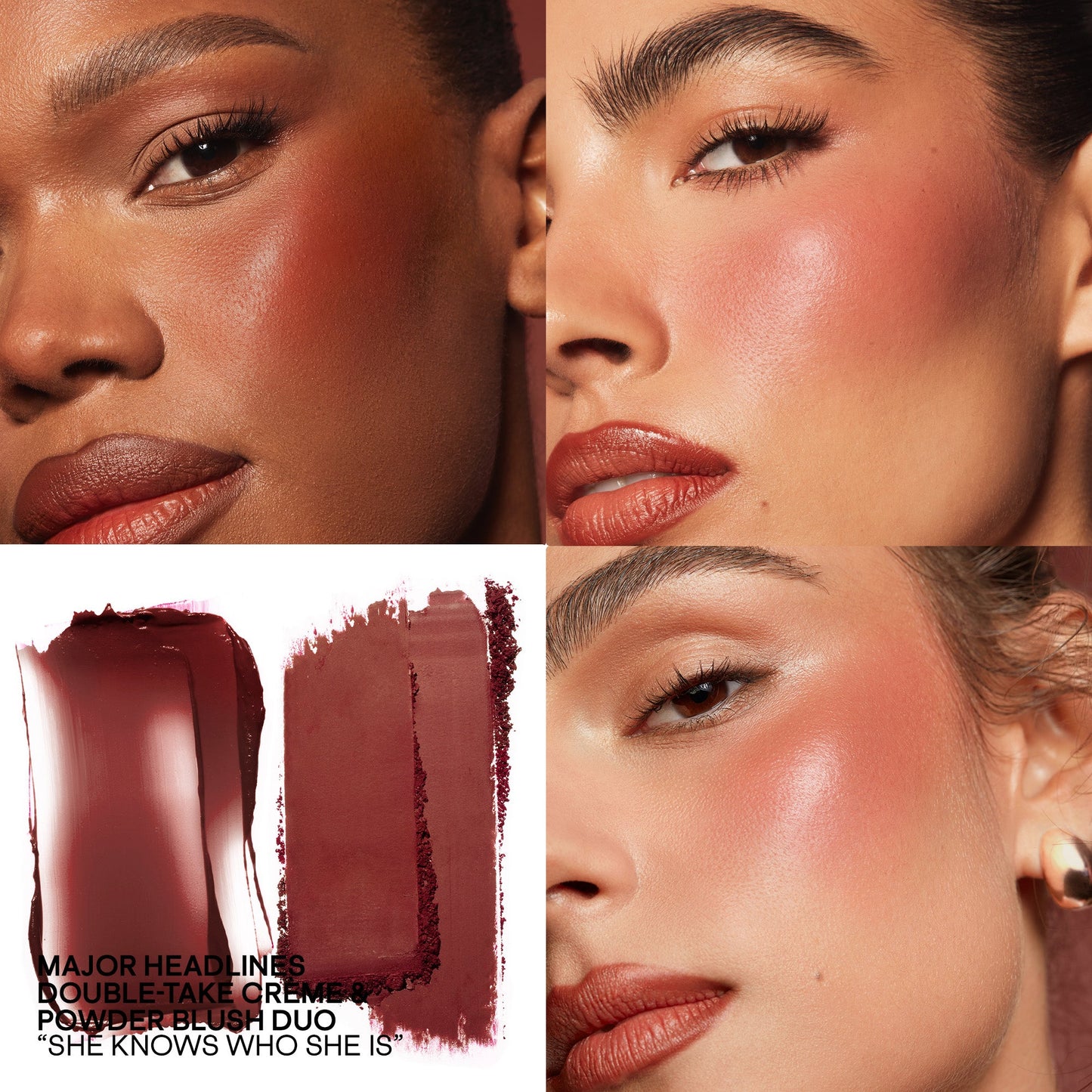 Patrick Ta Major Headlines Double-Take Crème & Powder Blush Duo SHE KNOW WHO SHE IS