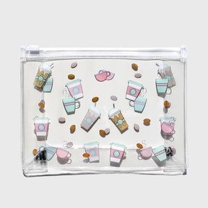 AOA Studio Clear Makeup Pouch | PVC Makeup Pouch COFFEE