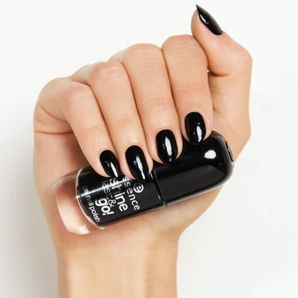 Essence Shine Last & Go Gel Nail Polish BLACK IS BLACK