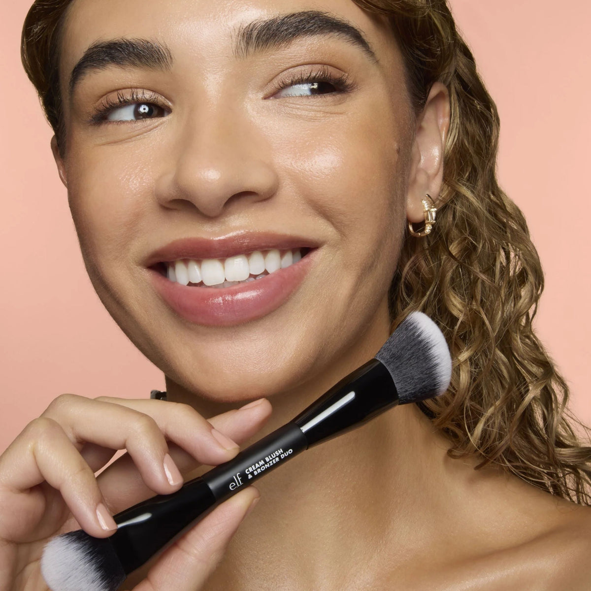 ELF Cream Blush & Bronzer Duo Brush
